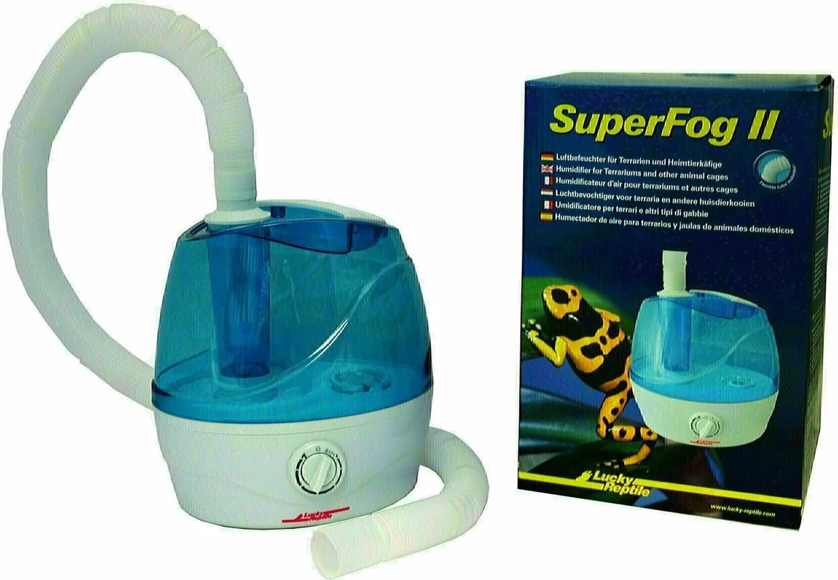 Super Fog II - Humidifier von Lucky Reptile in Weiß, Blau – Produktfoto