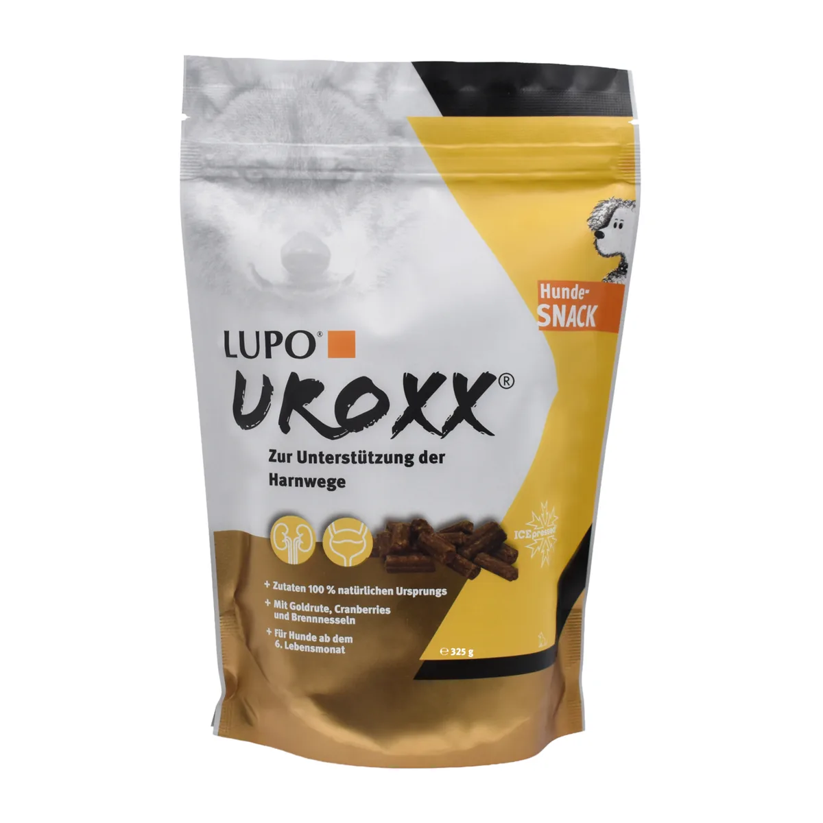 325 g Lupo UroXX Snack voor honden Urinesteen Hondensnacks van Luposan – productfoto
