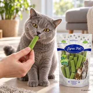 1 kg (5 x 200 g) Lyra Pet® gevriesdroogde kattengras sticks by Lyra Pet – product photo 4 of 5