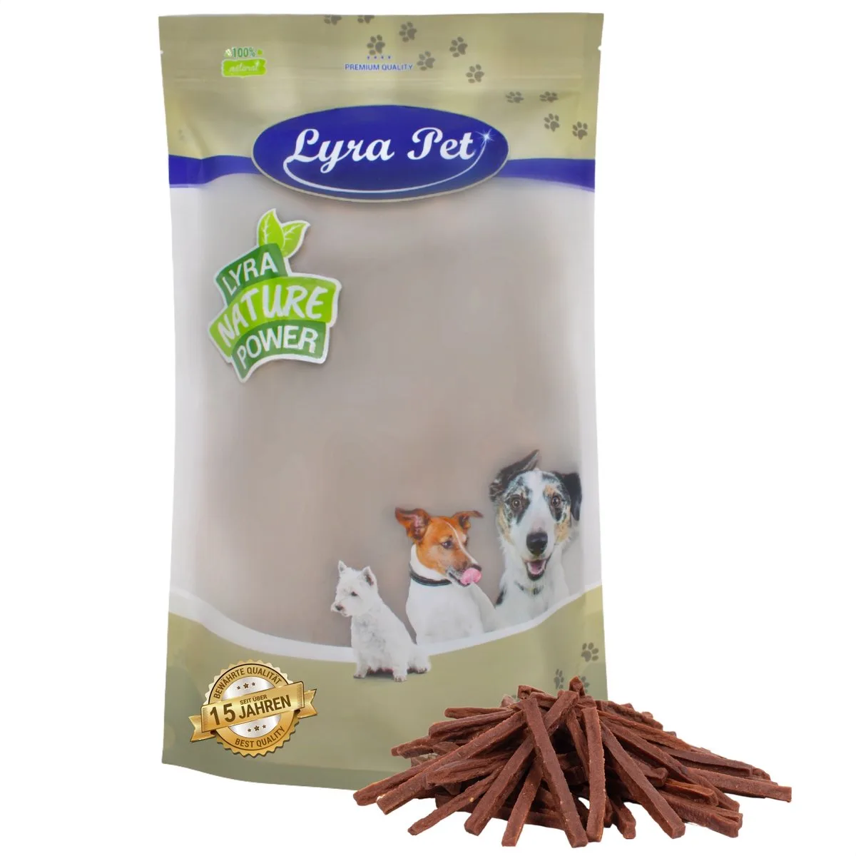 1 kg Lyra Pet® Beef jerky sticks van Lyra Pet – productfoto
