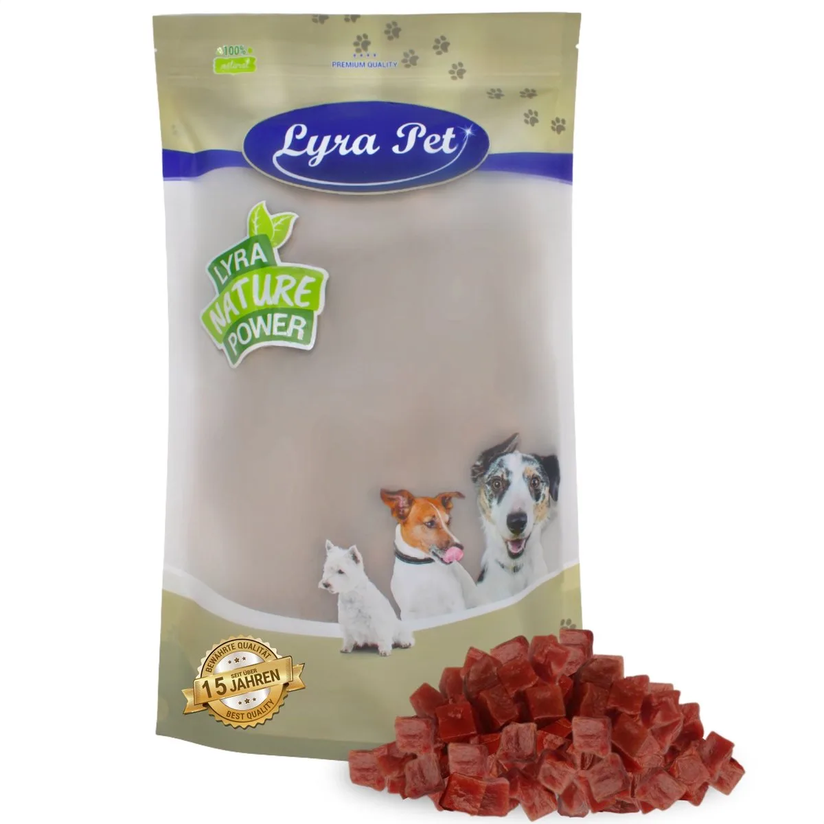 1 kg Lyra Pet® eendenborstblokjes van Lyra Pet – productfoto