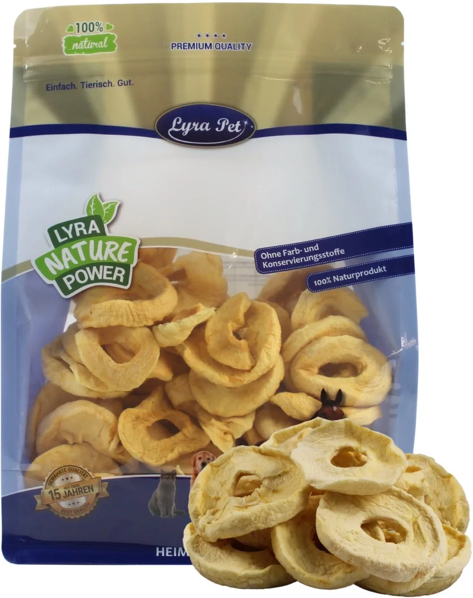 1 kg Lyra Pet® gedroogde appels von Lyra Pet – Produktfoto