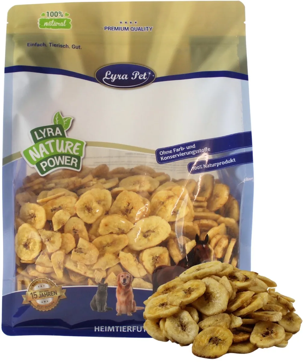 1 kg Lyra Pet® Gedroogde bananen von Lyra Pet – Produktfoto