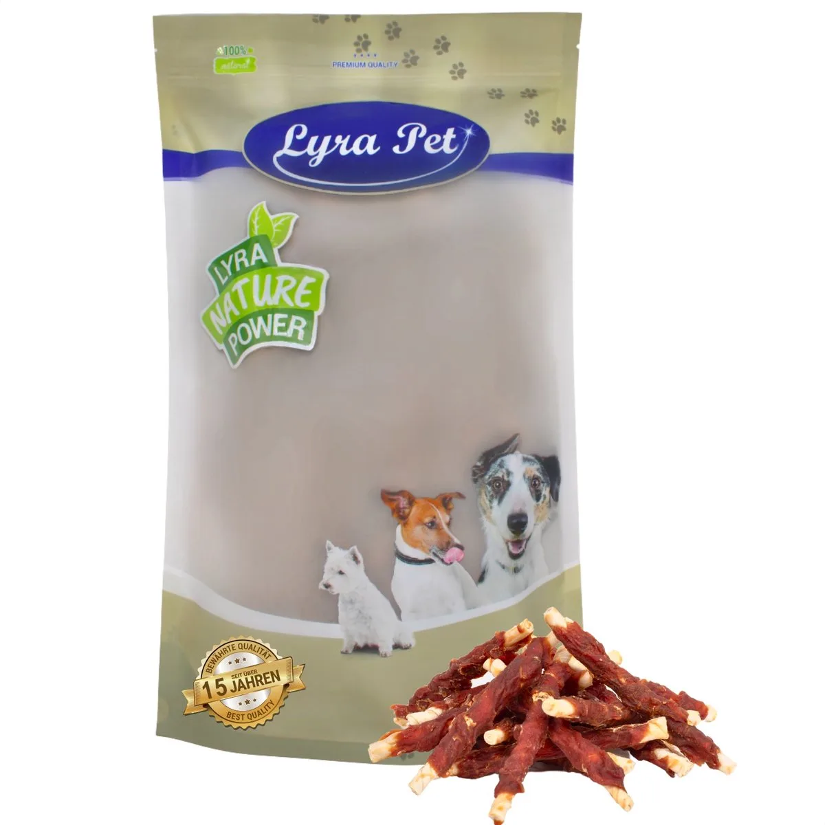 1 kg Lyra Pet® kauwrollen met eendenborstreepjes de Lyra Pet – photo produit
