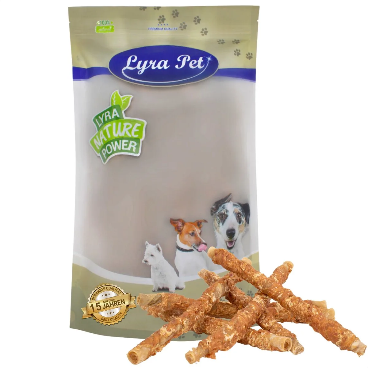 1 kg Lyra Pet® kauwrollen met kipfilet ca. 30-34 cm de Lyra Pet – photo produit
