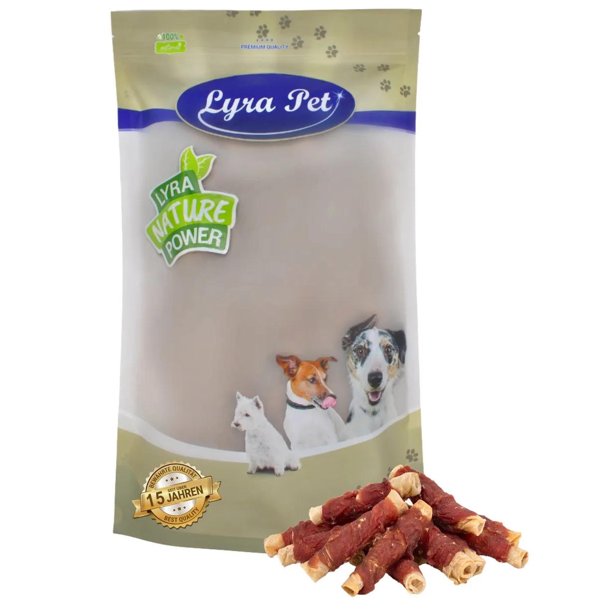 1 kg Lyra Pet® kauwrollen met natuurlijke eendenborst de Lyra Pet – photo produit