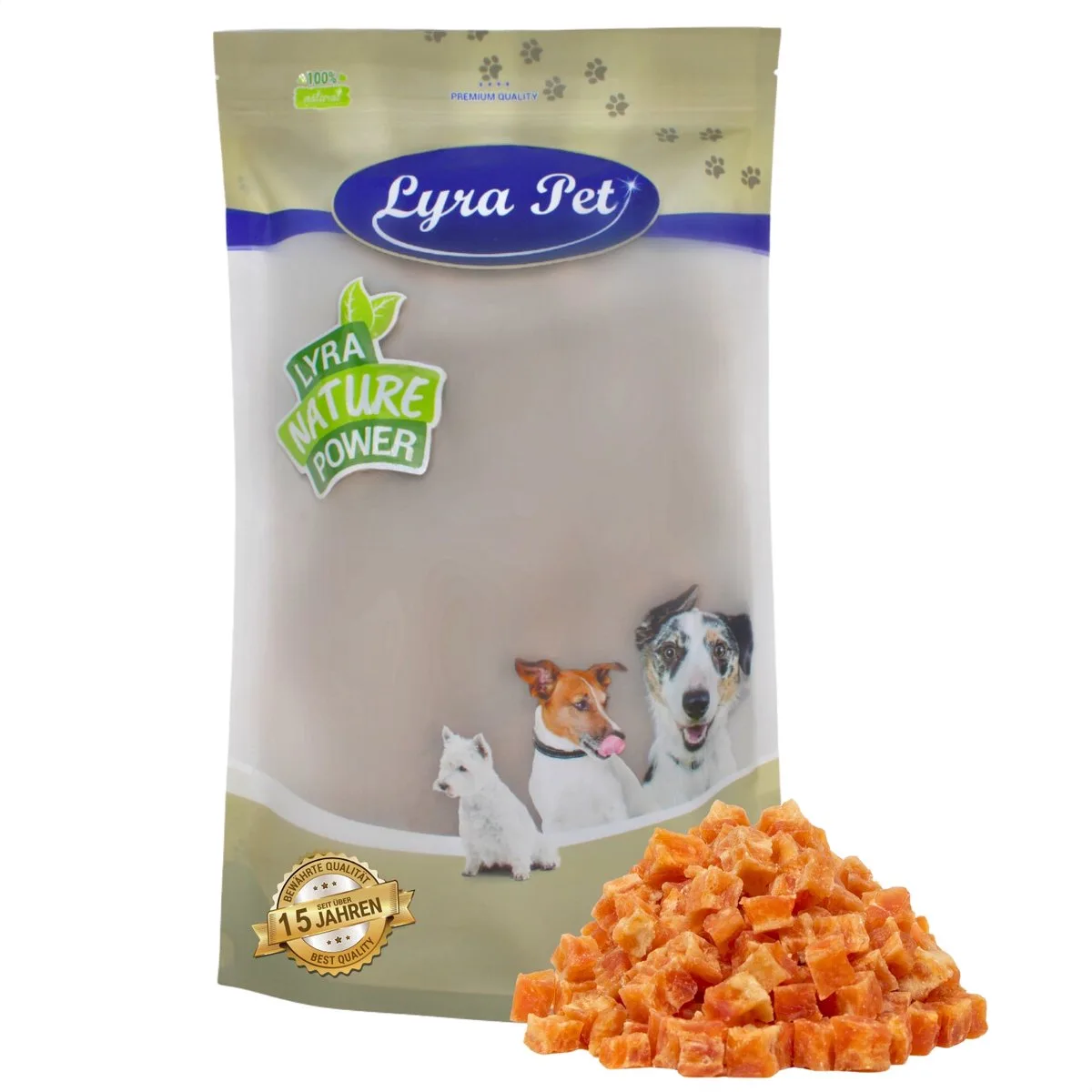 1 kg Lyra Pet® kipblokjes met vis van Lyra Pet – productfoto