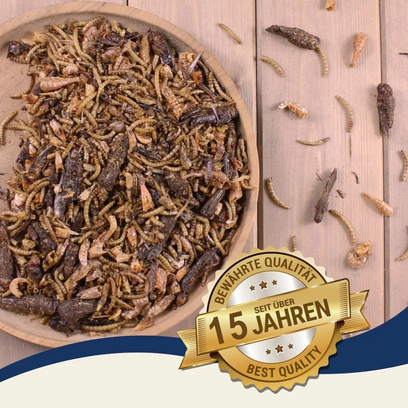 1 kg Lyra Pet® Protein Boost Insectenmix - met meelwormen, garnalen & sprinkhanen by Lyra Pet – product photo 4 of 5