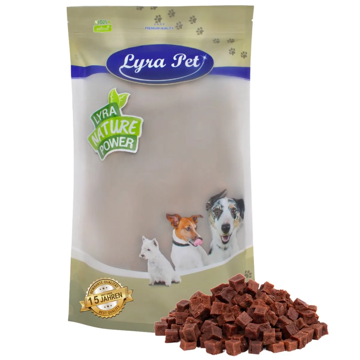 1 kg Lyra Pet® rundvleesblokjes de Lyra Pet – photo produit