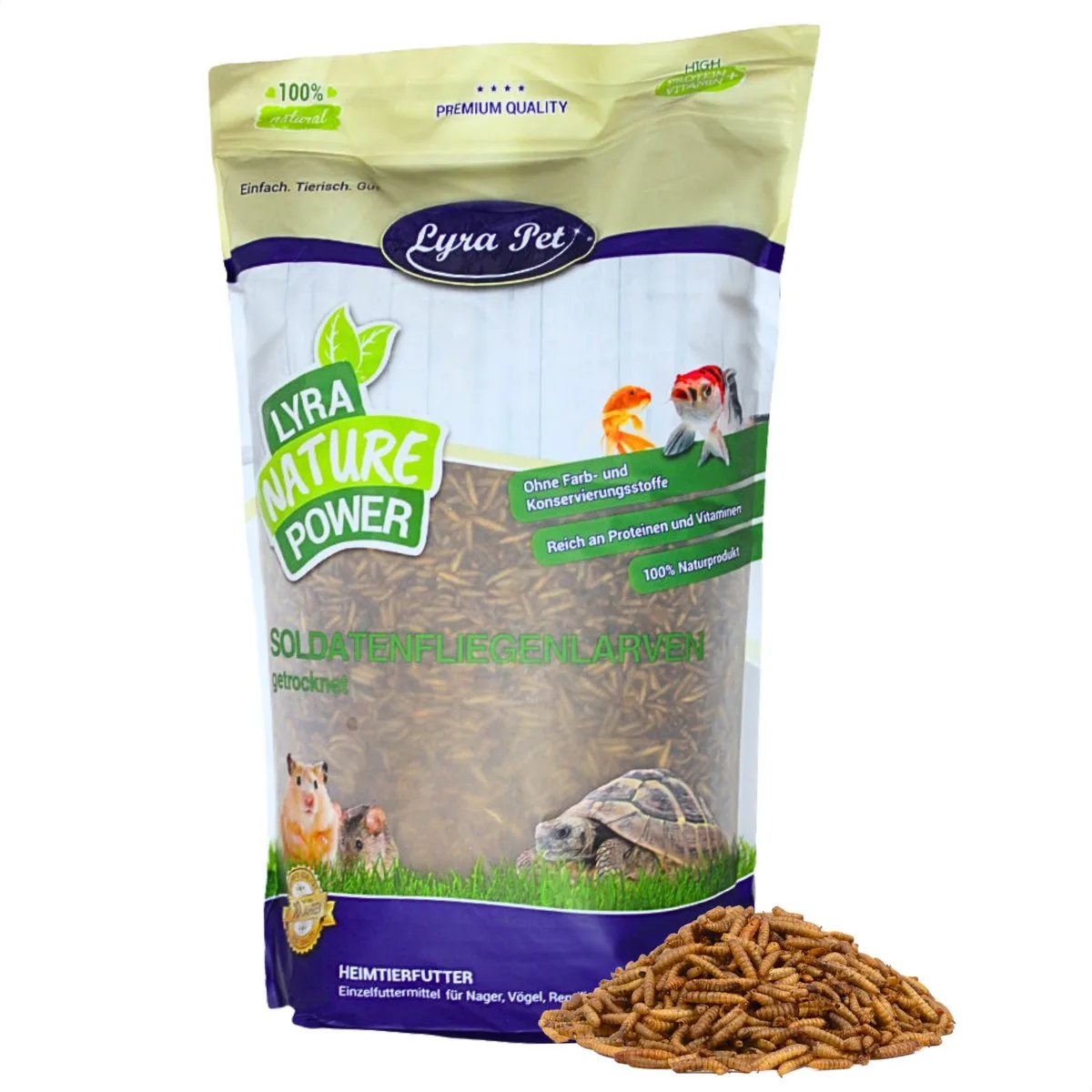 1 kg Lyra Pet® soldaatvlieglarven van Lyra Pet – productfoto