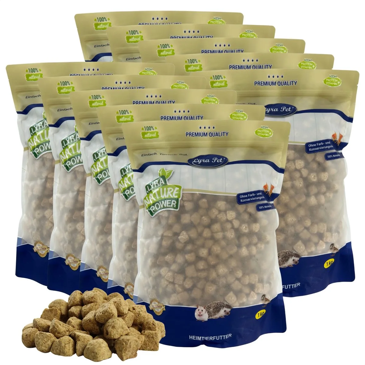 Artemia Würfel gefriergetrocknet 10 kg von Lyra Pet – Produktfoto