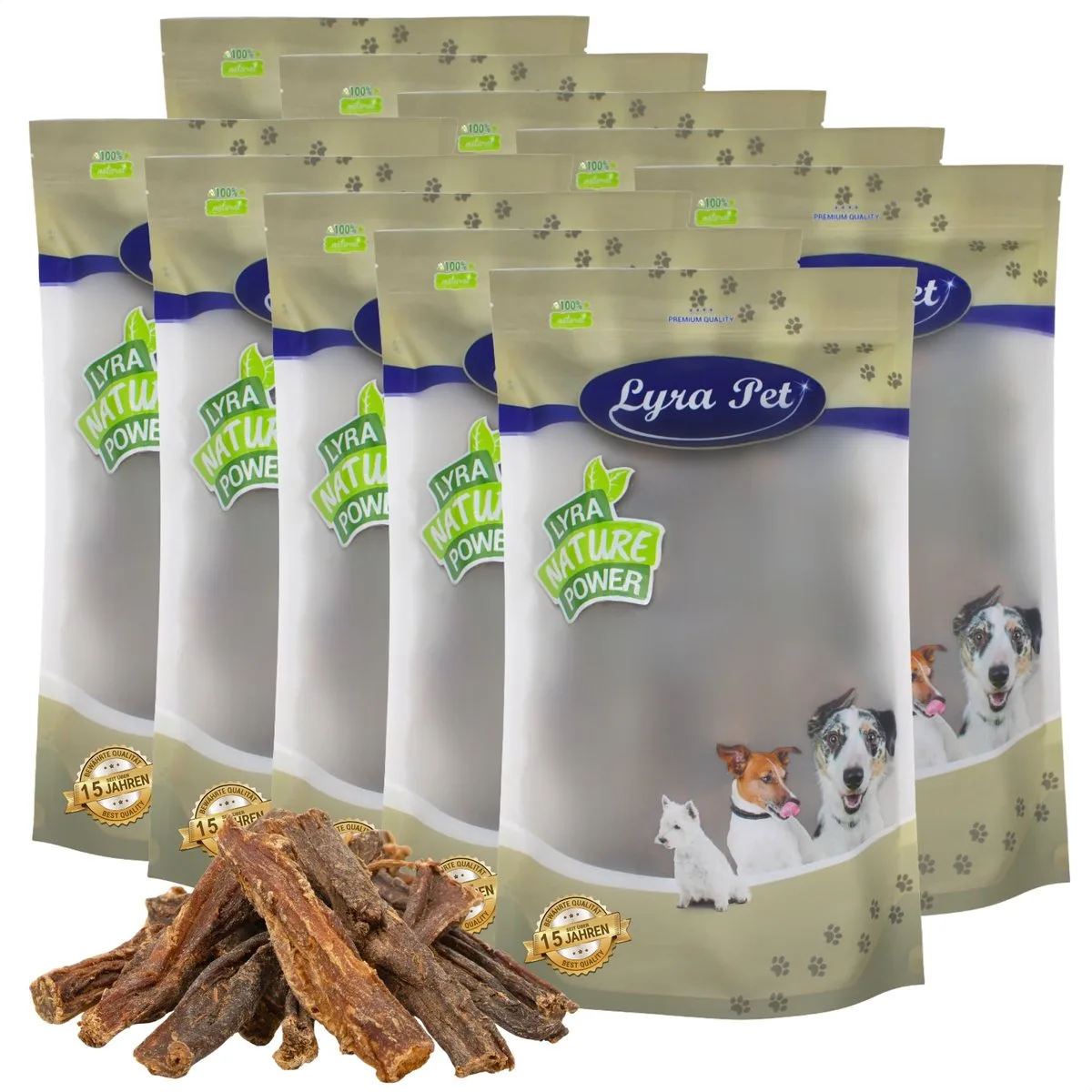 10 kg Lyra Pet® beef jerky van Lyra Pet – productfoto