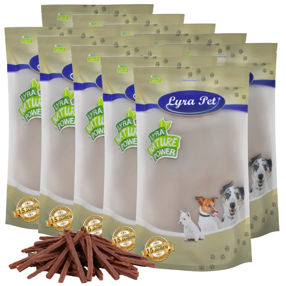 10 kg Lyra Pet® Beef jerky sticks de Lyra Pet – photo produit
