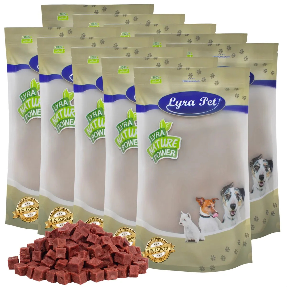 10 kg Lyra Pet® blokjes paardenvlees van Lyra Pet – productfoto