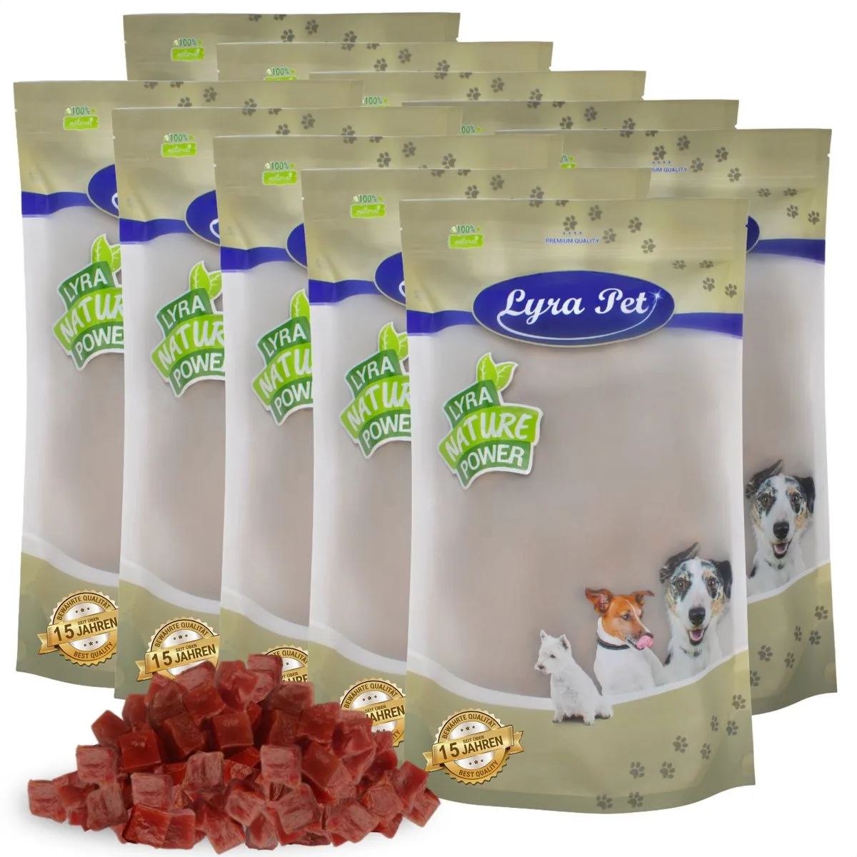 10 kg Lyra Pet® eendenborstblokjes van Lyra Pet – productfoto