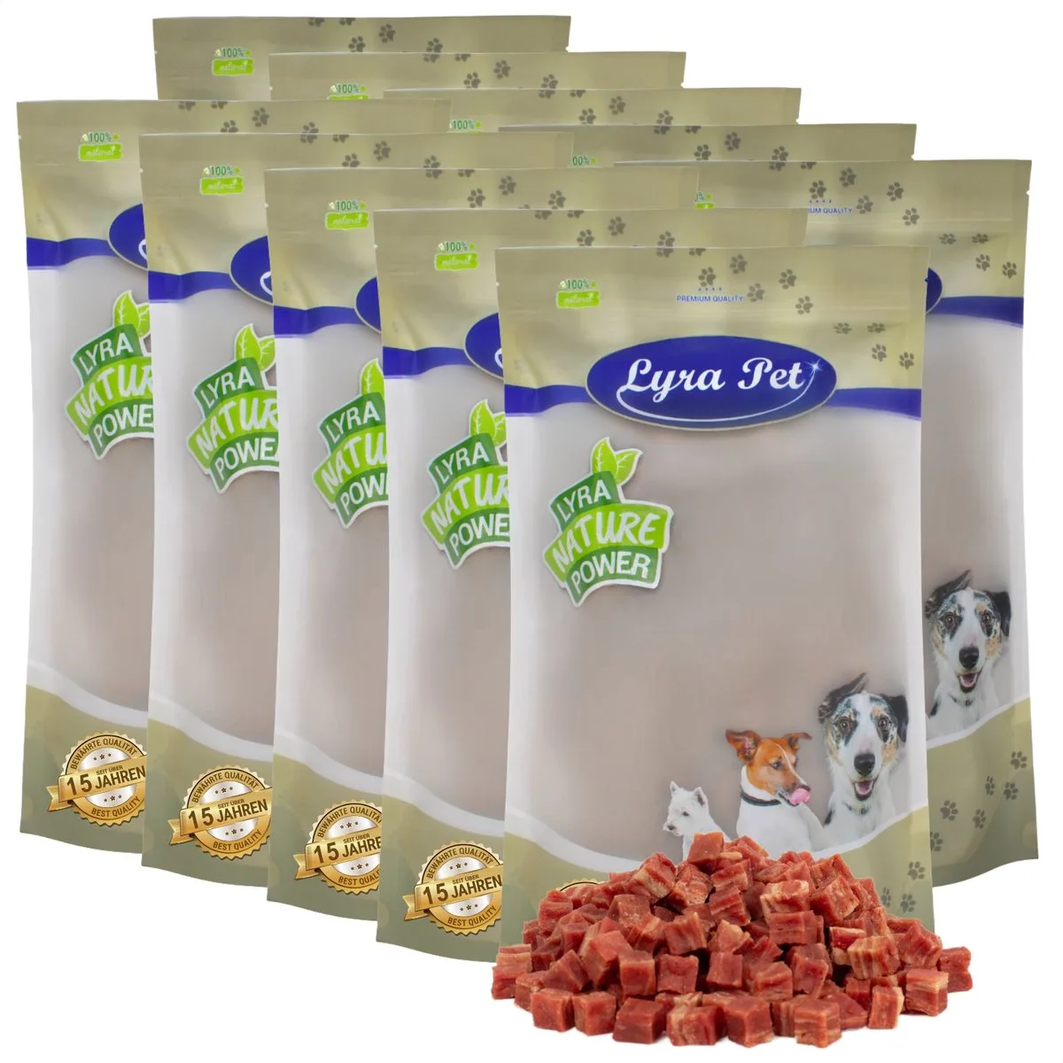 10 kg Lyra Pet® Eendenvleesblokjes met vis van Lyra Pet – productfoto