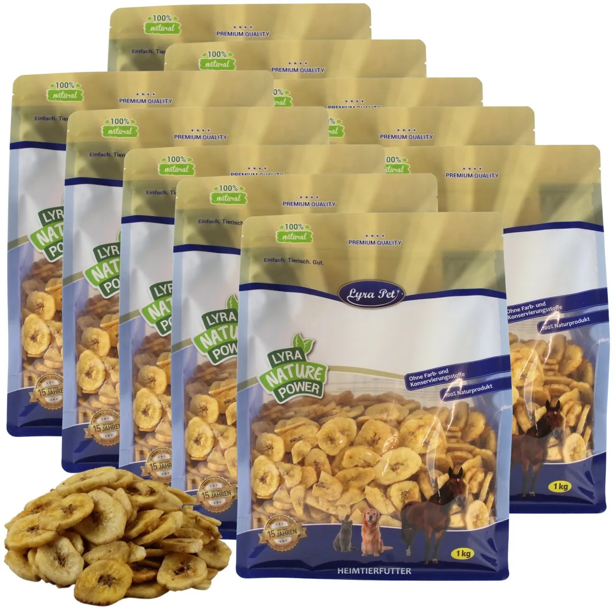 Bananen getrocknet 10 kg von Lyra Pet – Produktfoto