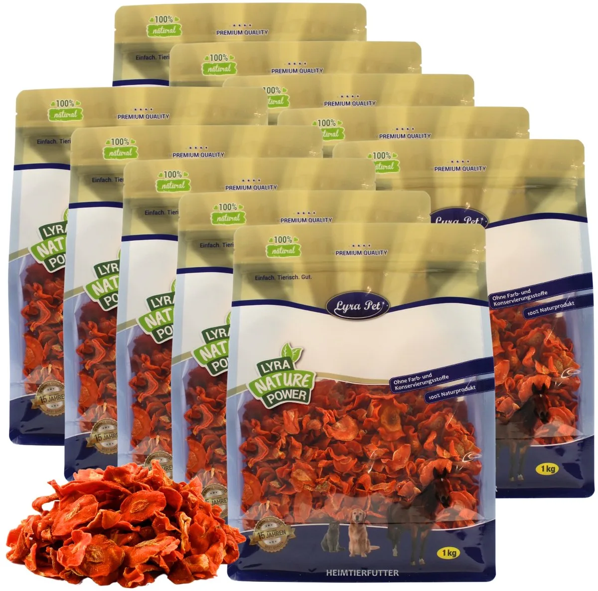 Karotten getrocknet 10x1 kg von Lyra Pet – Produktfoto