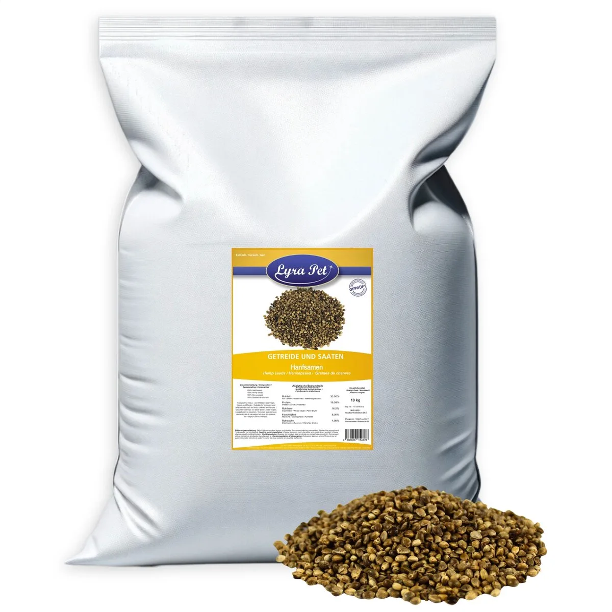 10 kg Lyra Pet® hennepzaad von Lyra Pet – Produktfoto