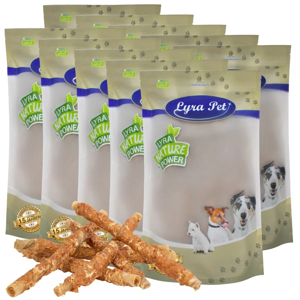 10 kg Lyra Pet® kauwrollen met kipfilet ca. 30-34 cm van Lyra Pet – productfoto