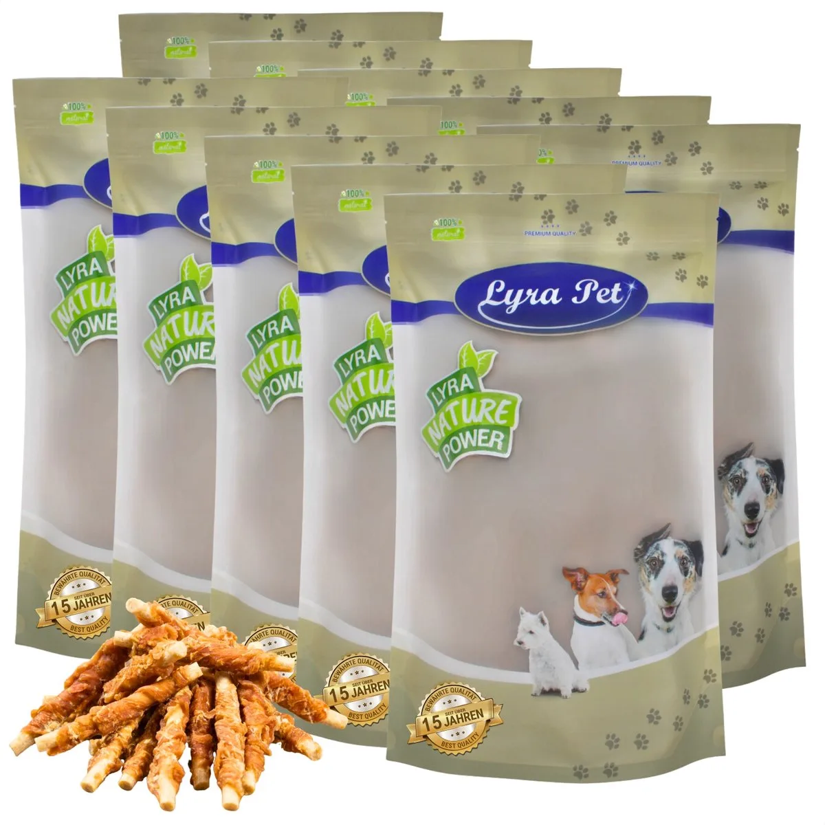 10 kg Lyra Pet® kauwsticks met kipfilet van Lyra Pet – productfoto