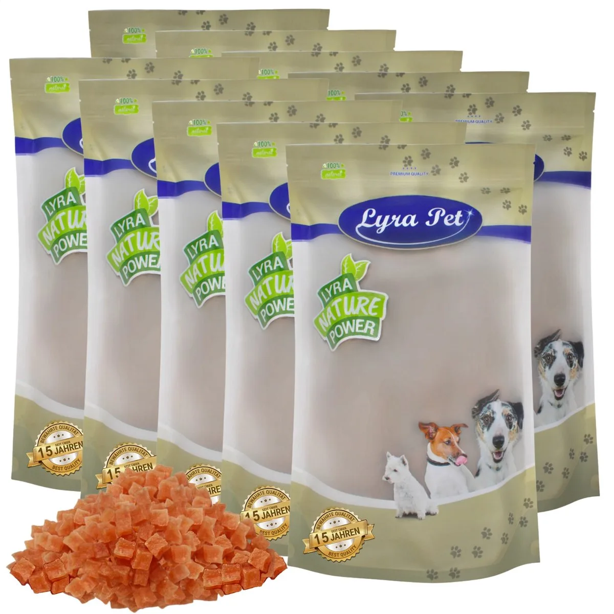 10 kg Lyra Pet® kipfiletblokjes van Lyra Pet – productfoto