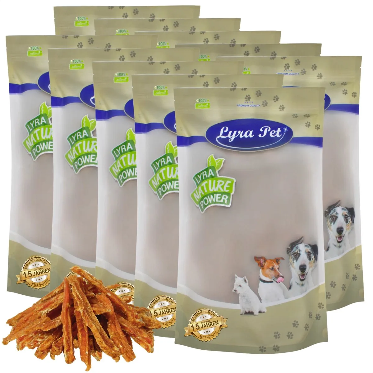 10 kg Lyra Pet® kipfiletreepjes van Lyra Pet – productfoto