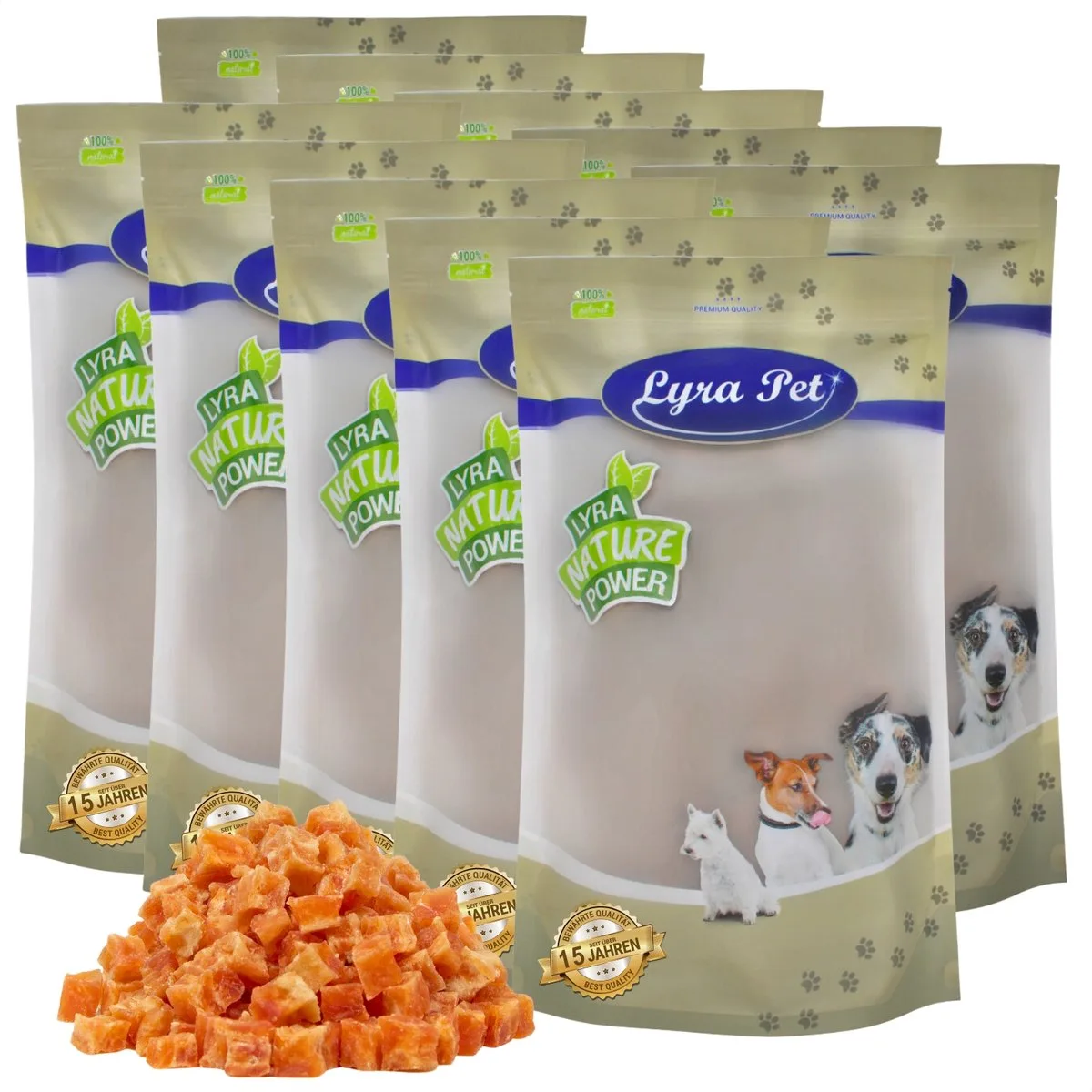 10 kg Lyra Pet® kippenblokjes met vis van Lyra Pet – productfoto