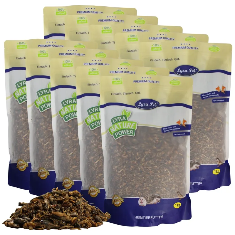 10 kg Lyra Pet® krekels gedroogd de Lyra Pet – photo produit