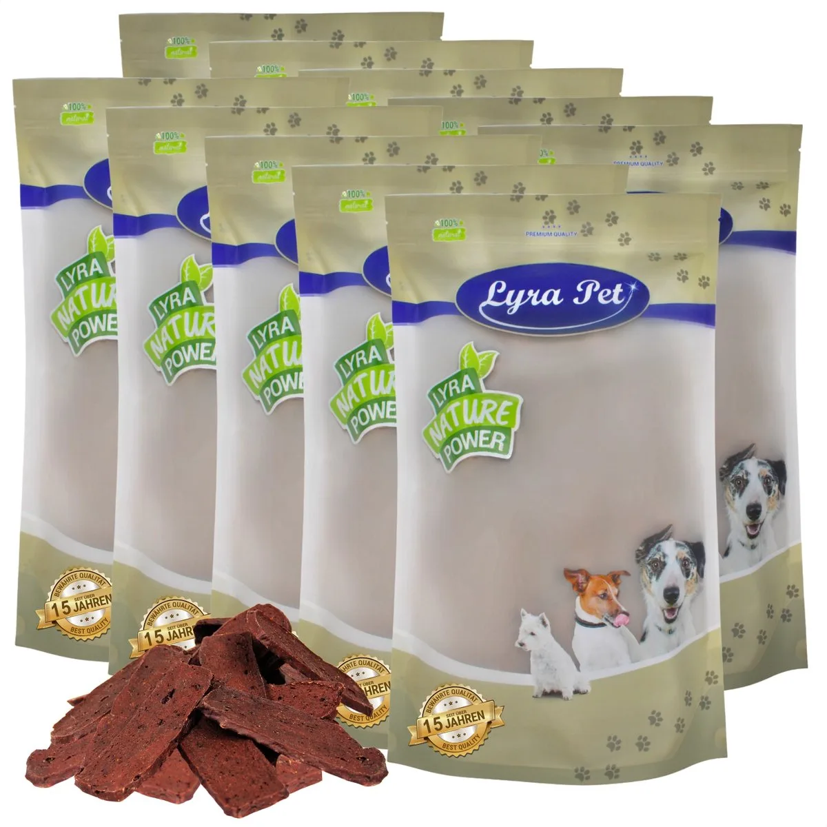 10 kg Lyra Pet® lamsvleesreepjes van Lyra Pet – productfoto