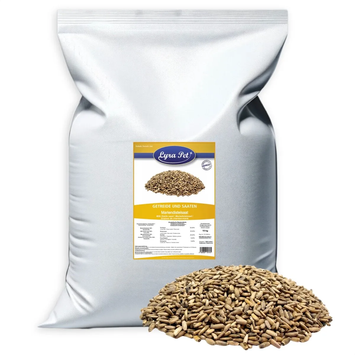 10 kg Lyra Pet® Mariadistelzaad van Lyra Pet – productfoto