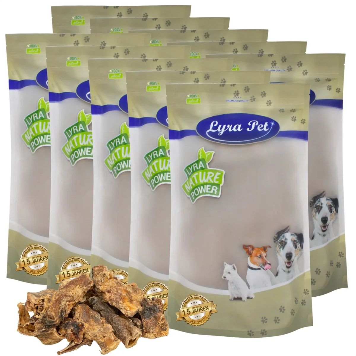 10 kg Lyra Pet® ossenstaartstukken van Lyra Pet – productfoto