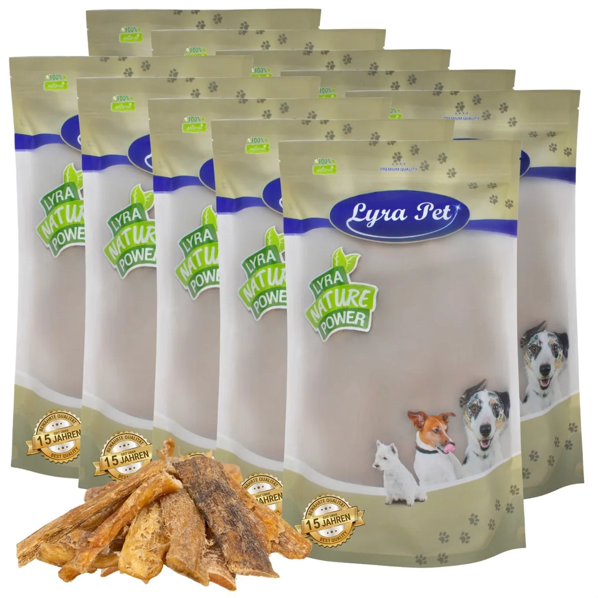 10 kg Lyra Pet® Runderpens groot MHD 9/2025 van Lyra Pet – productfoto
