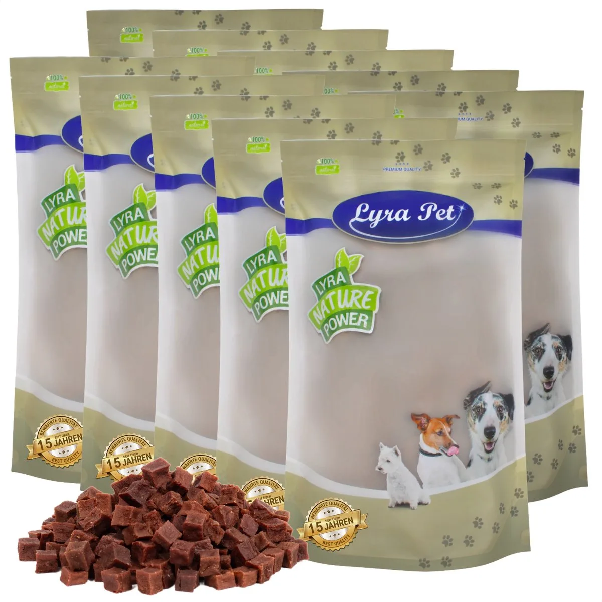 10 kg Lyra Pet® rundvleesblokjes van Lyra Pet – productfoto