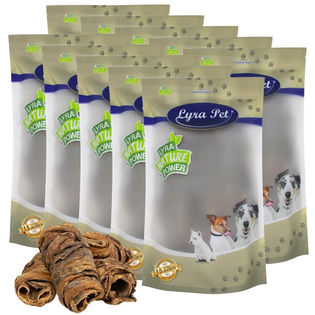 10 kg Lyra Pet® Wrap gemaakt van runderlong en -stengels de Lyra Pet – photo produit