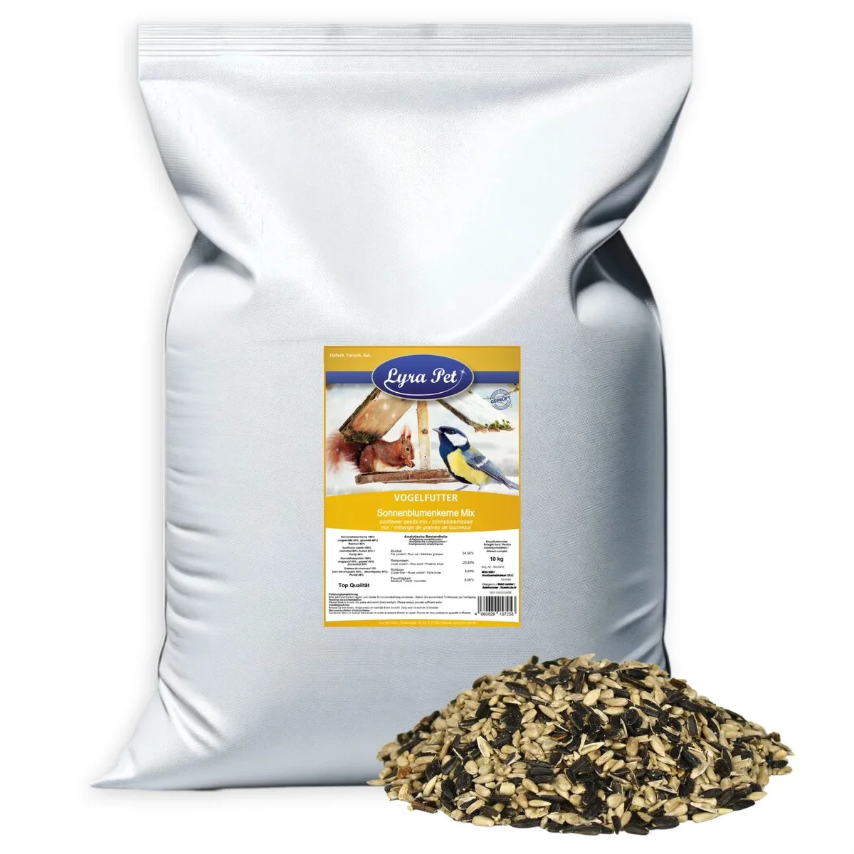 10 kg Lyra Pet® Zonnebloemzaadmix van Lyra Pet – productfoto