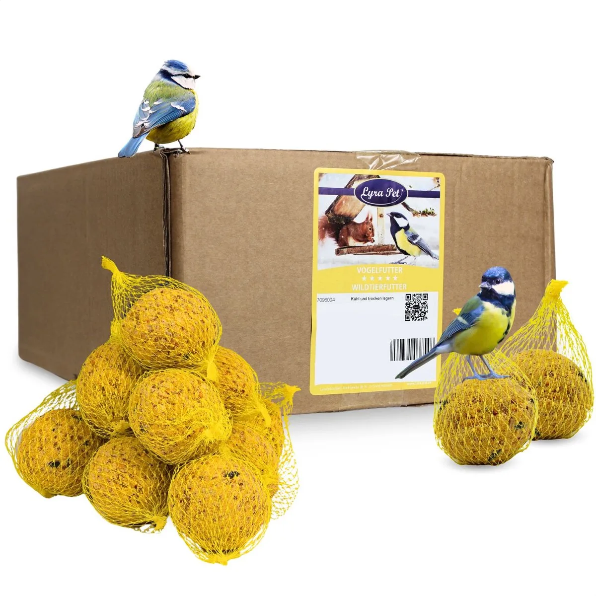 100 Lyra Pet® Basic vetbollen met netje, 90 g per stuk = 9 kg von Lyra Pet – Produktfoto