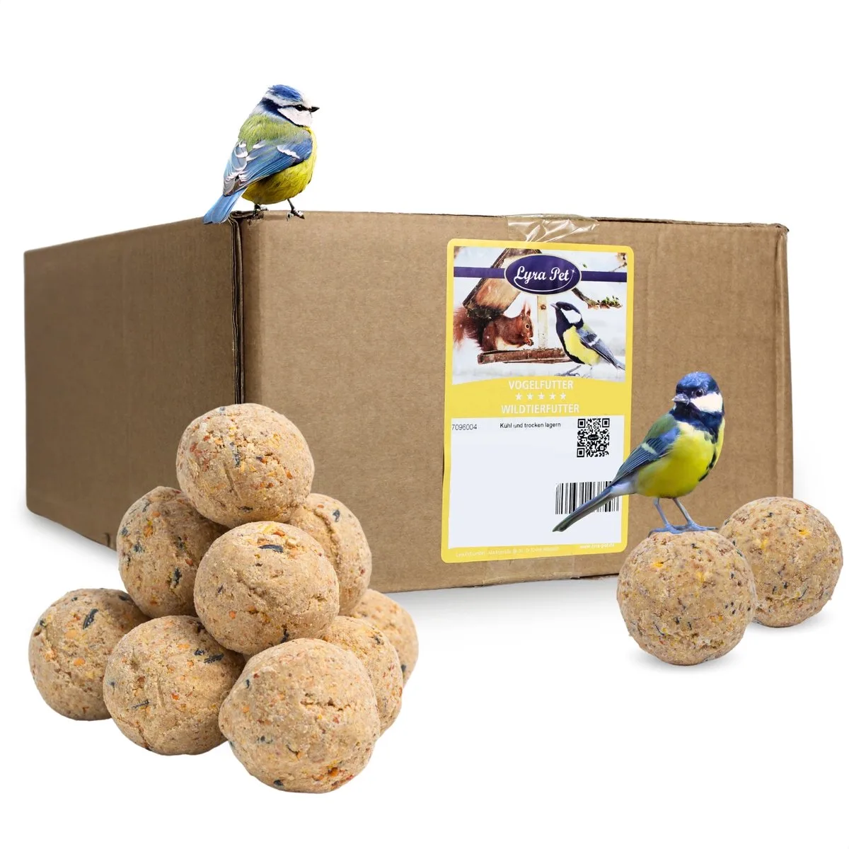 100 Lyra Pet® Basic vetbollen zonder net, 90 g per stuk = 9 kg von Lyra Pet – Produktfoto