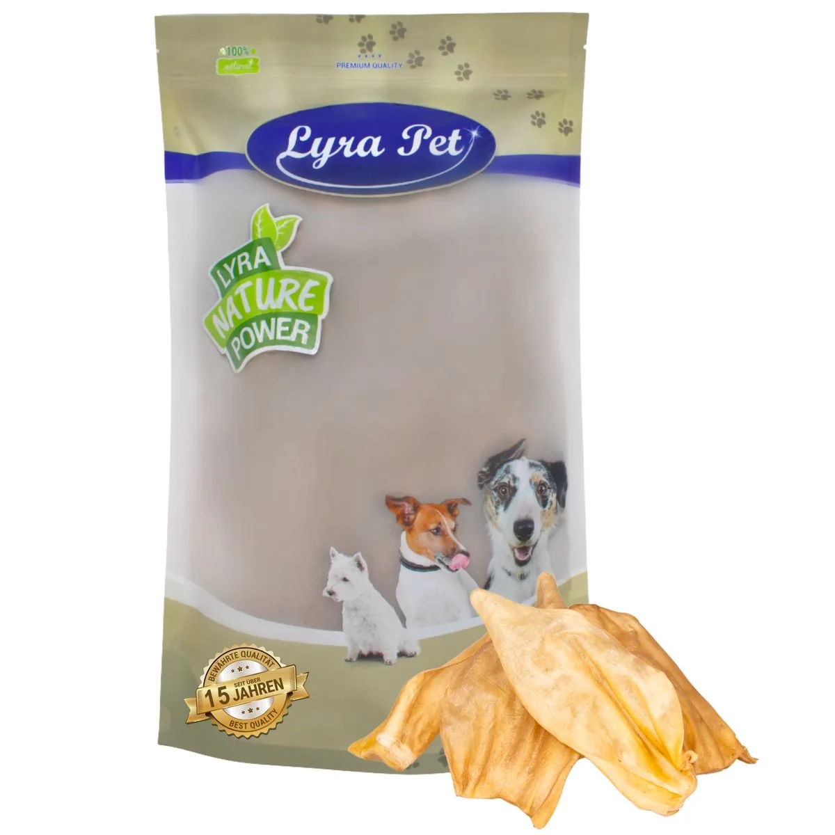 100 st. Lyra Pet® Runderoren ca. 2 kg van Lyra Pet – productfoto