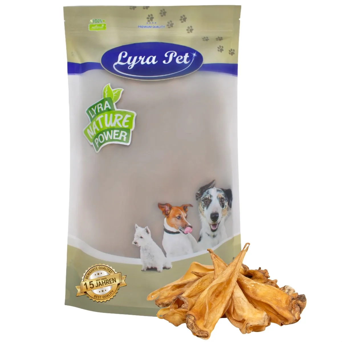 100 st. Lyra Pet® Runderoren ca. 3 kg van Lyra Pet – productfoto