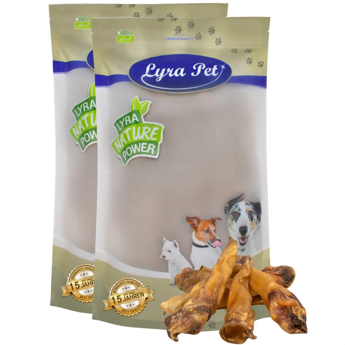 100 st. Lyra Pet® Runderoren ca. 5 kg van Lyra Pet – productfoto