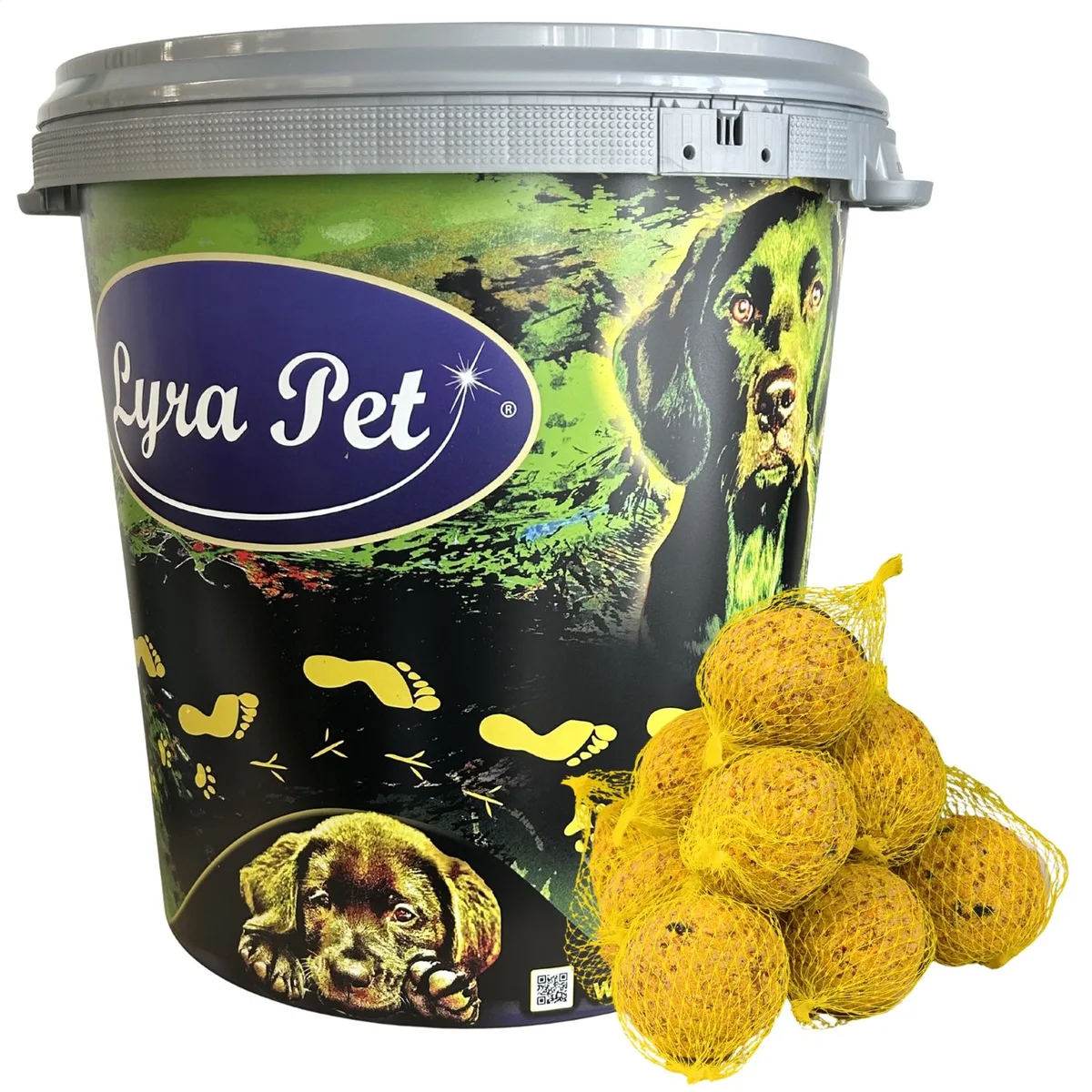 100 Stk. Lyra Pet® Meisenknödel Basic ohne Netz à 90 g = 9 kg in 30 L Tonne von Lyra Pet – Produktfoto