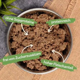 11 x 150 g Lecker.Pet® Josie's Feine Paté rijk aan kalfsvlees hondenvoer natvoer compleet voer by Lyra Pet – product photo 2 of 5