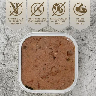 11 x 150 g Lecker.Pet® Josie's Feine Paté rijk aan kalfsvlees hondenvoer natvoer compleet voer by Lyra Pet – product photo 5 of 5