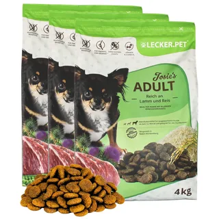 12 kg Lecker.Pet® Josie's Adult Lamb & Rice droog hondenvoer compleet voer von Lyra Pet – Produktfoto 1 von 5