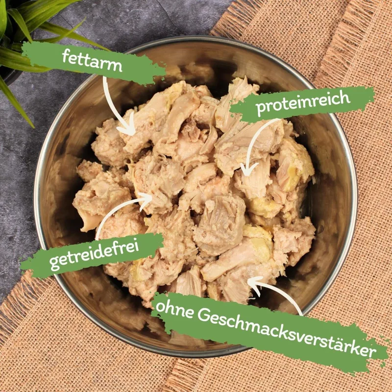 12 x 400 g Lecker.Pet® Luna's 100 % Huhn und Pute Hundefutter Nassfutter von Lyra Pet – Produktfoto 2 von 5