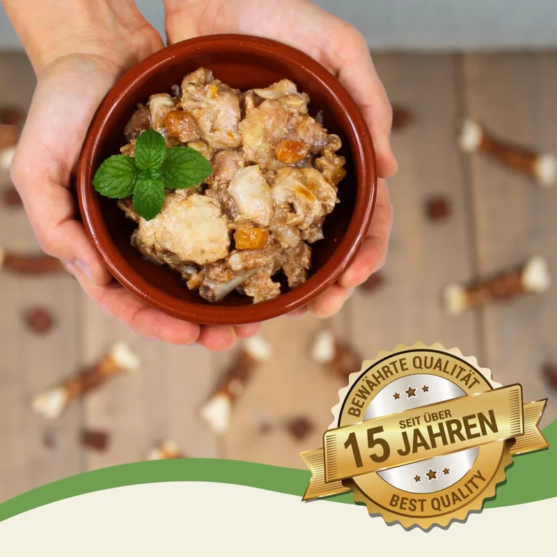 12 x 400 g Lecker.Pet® Paula's 100 % kip en wortel natvoer voor honden de Lyra Pet – photo produit 3 sur 5