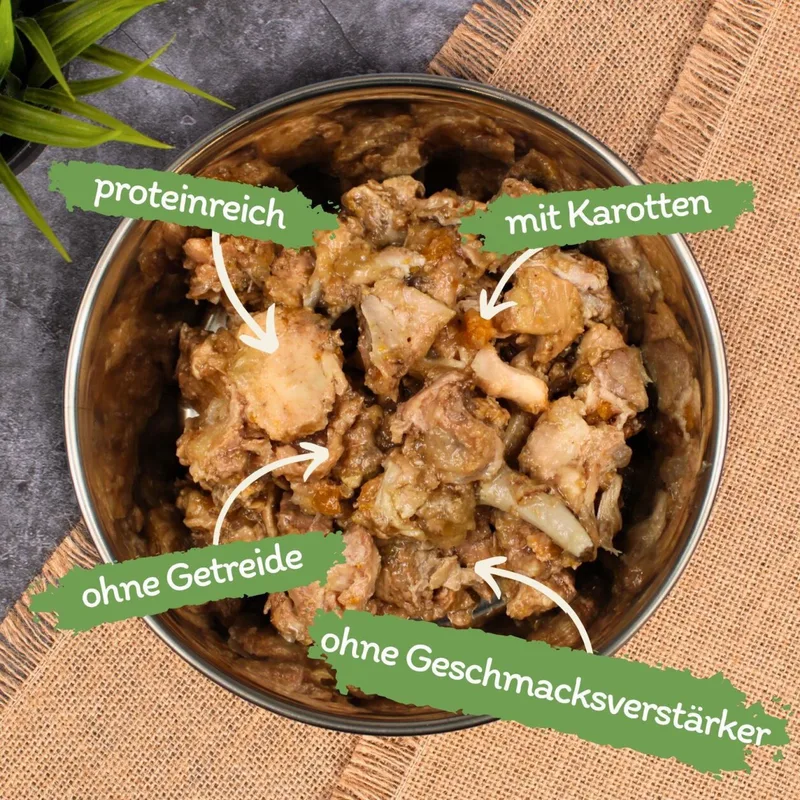 12 x 400 g Lecker.Pet® Paula's 100 % kip en wortel natvoer voor honden de Lyra Pet – photo produit 2 sur 5