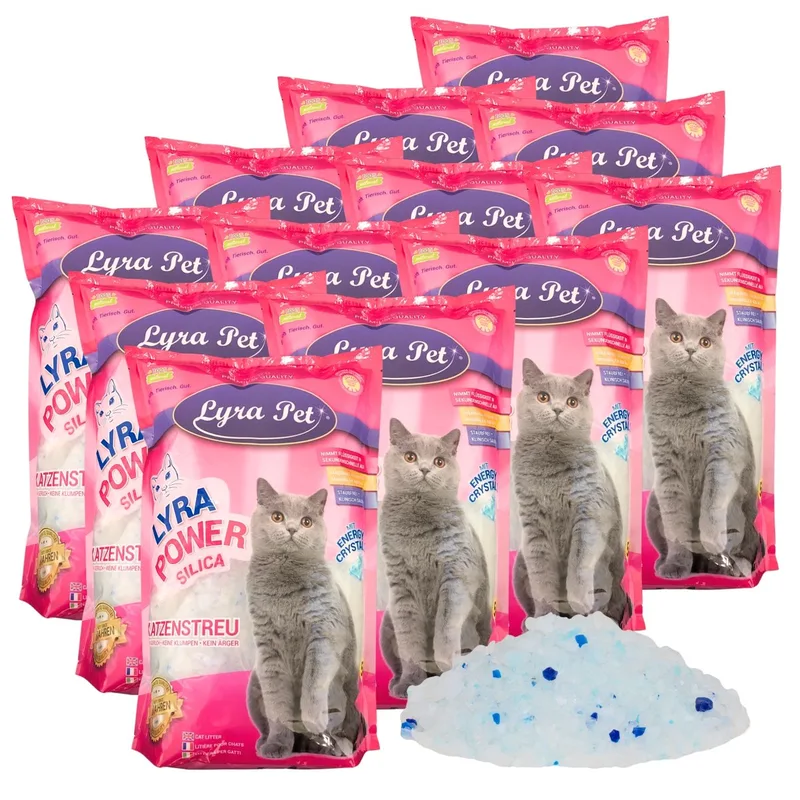 12 x 5 liter Lyra Pet® Lyra Power® Silica kattenbakvulling by Lyra Pet – product photo