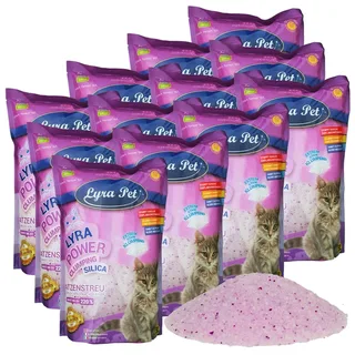 12 x 5 liter Lyra Pet® Lyra Power® Silica klonterende kattenbakvulling by Lyra Pet – product photo 1 of 5